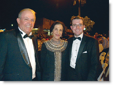 Senator John Williams, NSW Governor Her Excellency Dr. Marie Bashir and Member for Northern Tablelands, Adam Marshall.