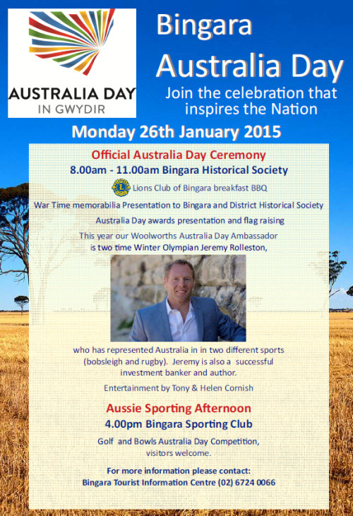 Australia Day in Gwydir 2015