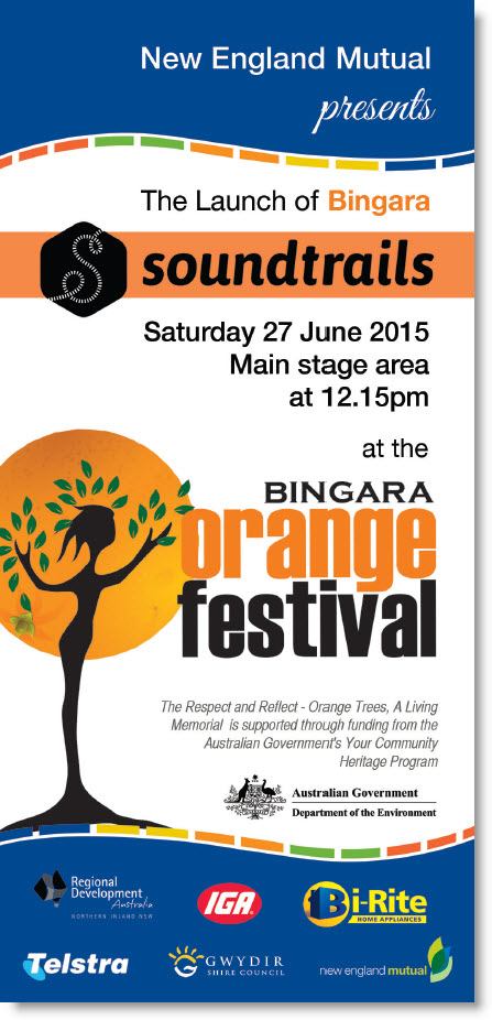 Come to the launch of the Bingara Soundtrails App