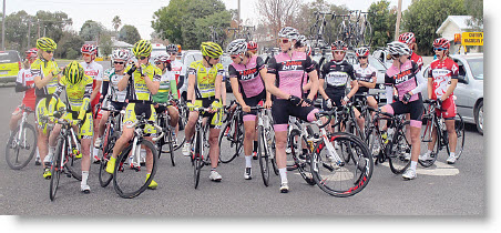 Ladies cycling team