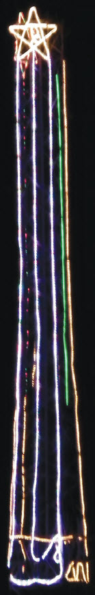 Christmas Lights on the Telstra Tower in Bingara