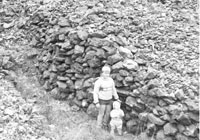 Stones stacked by the Chinese, Upper Bingara