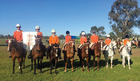 Upper Horton Pony Club Jamboree team