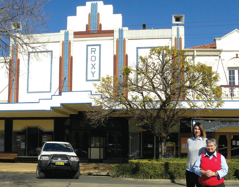 Gwydir Shire Council Marketing and Promotions team leader Georgia Standerwick, and Tourist officer, Jen Mead, both work in, love and are very proud of Bingara’s Roxy Theatre.