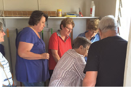 No more dripping taps for these Bingara U3A members changing tap washers.
