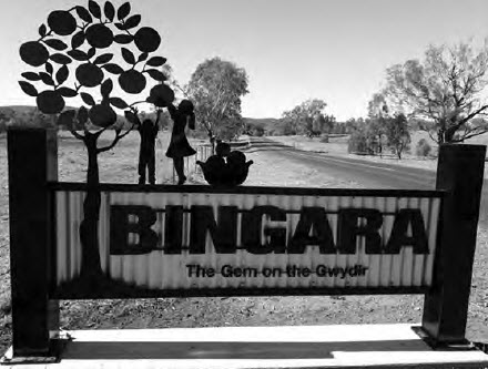 Bingara entrance from the west, Killarney Gap Road.